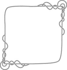 Dashed square frame