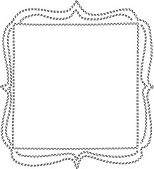 Dashed square frame