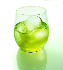 冷茶　白バック　