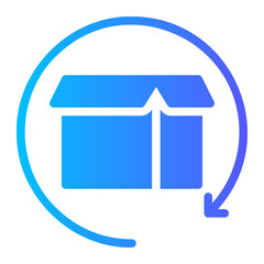 product return gradient icon