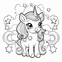 line_drawing_unicorn