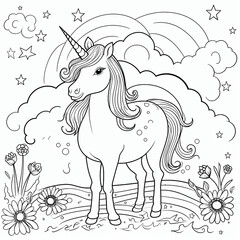line_drawing_unicorn