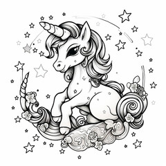 line_drawing_unicorn