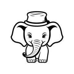 elephant vector illustration logo