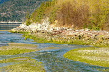 River into Chilkoot Inlet Skagway, Alaska