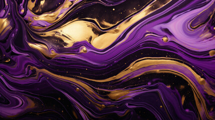 An abstract purple and gold background