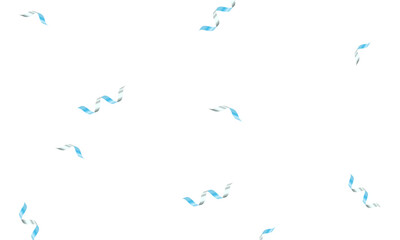 Vector blue confetti isolated festive background vector illustration