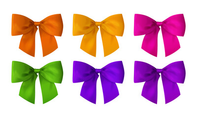 Vector decorative colorful bow.