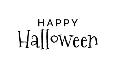 Fototapeta premium Vector happy halloween lettering design.