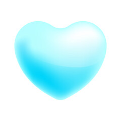 Vector icon illustration red heart isolated on white background