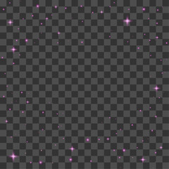 Vector pink night starry background vector horizontal design template dark night star background vector illustration