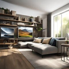 living room interior Created by AI