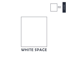 White space area logo vector design. Simple illustration. Perfect for business elements and logos.
