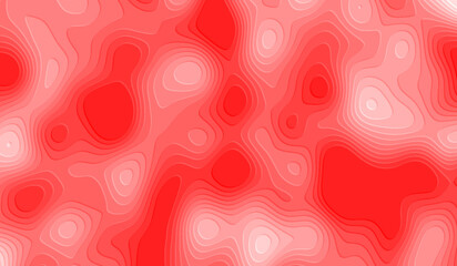 3D abstract digital technology red liquid on red background.