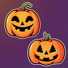 ハロウィンのかぼちゃのイラスト