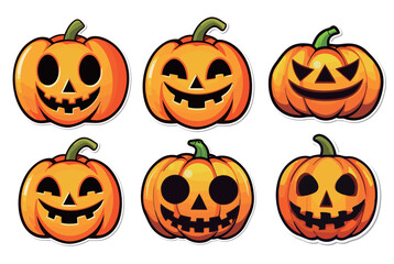 ハロウィンのかぼちゃのイラスト