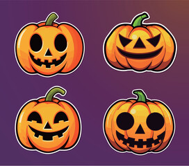 ハロウィンのかぼちゃのイラスト