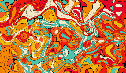 Fototapeta premium Twisted multicolor gradient liquid blur abstract backgrounds