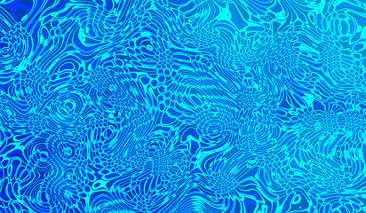 Fototapeta na wymiar Twisted blue gradient liquid blur abstract backgrounds