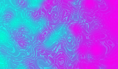 Fototapeta na wymiar Twisted pink-blue gradient liquid blur abstract backgrounds