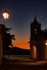 church in the night