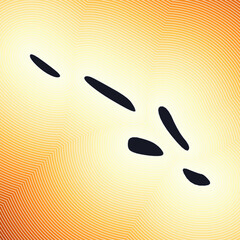 Solomon Islands map icon. Country shape on radiant striped gradient background. Solomon Islands vibrant poster. Cool vector illustration.