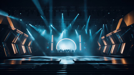 Corporate event LED stage design. Can be used as a mock up
