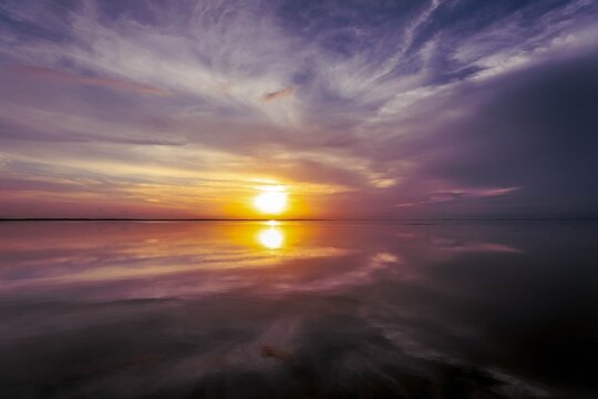 Mystic sunset at Lake Apopka in Winter Garden Florida