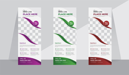 Modern & Creative Business Roll Up Banner Design Template