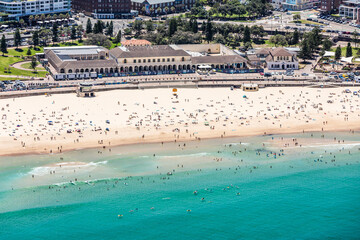 Aerial view of Bondi Beach, Sydney, Australia