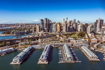 Aerial view of Sydney, Australia.