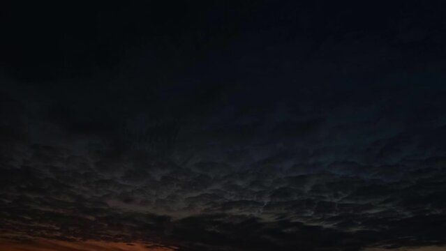 timelapse of the sky of night falls - mystical backdrop