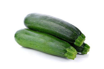 Zucchini cucumber isolated on white background