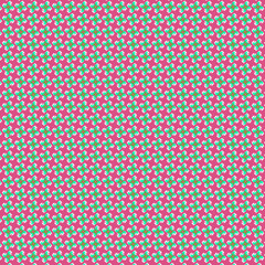 Abstract shape geometric mosaic flowers pattern For textile design, wrapping, scrapbook paper, card design, home decor