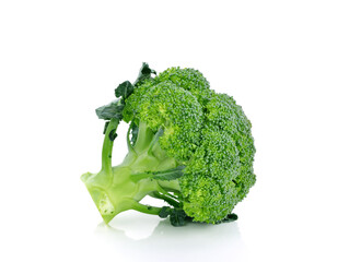 Fresh broccoli vegetable isolated on white background