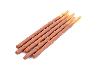 Almond bread stick isolated on white background