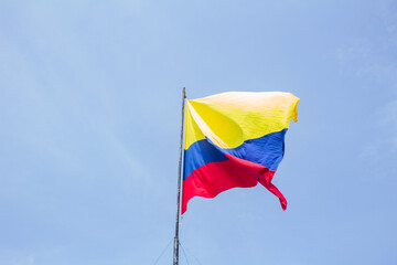 bandera de Colombia  - obrazy, fototapety, plakaty
