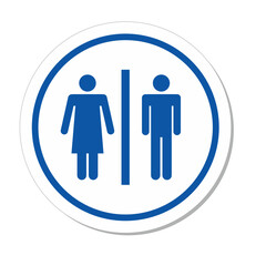 ISO Public Service Sign: Restrooms Symbol