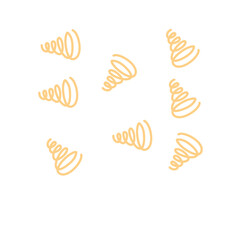 seamless metal spring vector