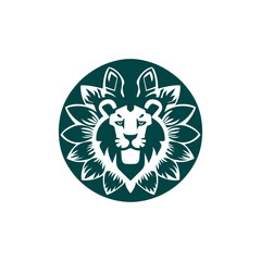 Wild Elegance Luxurious Lion Crest logo