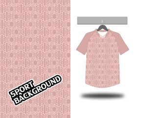 pink and white shirt jersey sport vector