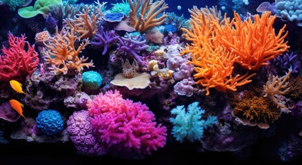 Obraz na płótnie Canvas Corals in the water