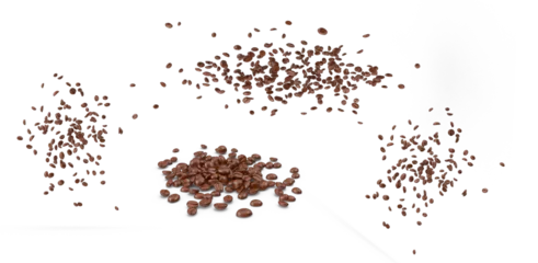 coffee beans on transparent background © mika