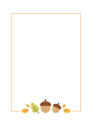 Cute Spring Frame Border Vertical Template. Can be used for shopping sale, promo poster, banner, flyer, invitation, website or greeting card. Vector illustration