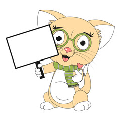 cute cat animal cartoon illustration