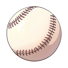 A baseball isolated on white