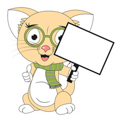 cute cat animal cartoon illustration