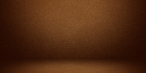 Abstract grunge orange studio and showroom for present products - obrazy, fototapety, plakaty