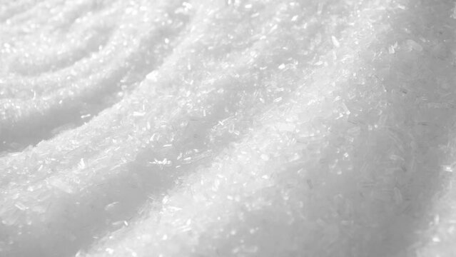Monosodium glutamate (MSG) is a flavor enhancer commonly used in food.Monosodium glutamate (MSG) is a flavor enhancer commonly used in food. This macro video, shot with a probe lens, showcases the cry