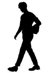 human walking vector png